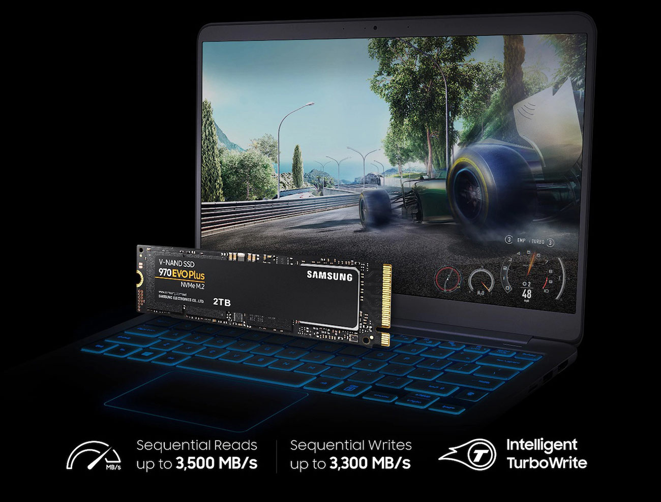 外付けハードディスク・ドライブ Samsung 970 EVO 500GB NVMe M.2 SSD サムスン970 EVO Plus 500GB SSD、最大3,500MB/秒